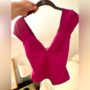 Free People - Duo Corset Cami in Magenta